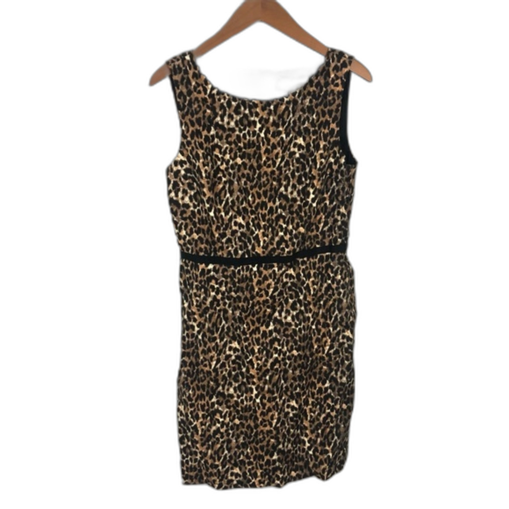 Loft Leopard Printed Shift Dress NWT Size 6 Animal Party Office Work
